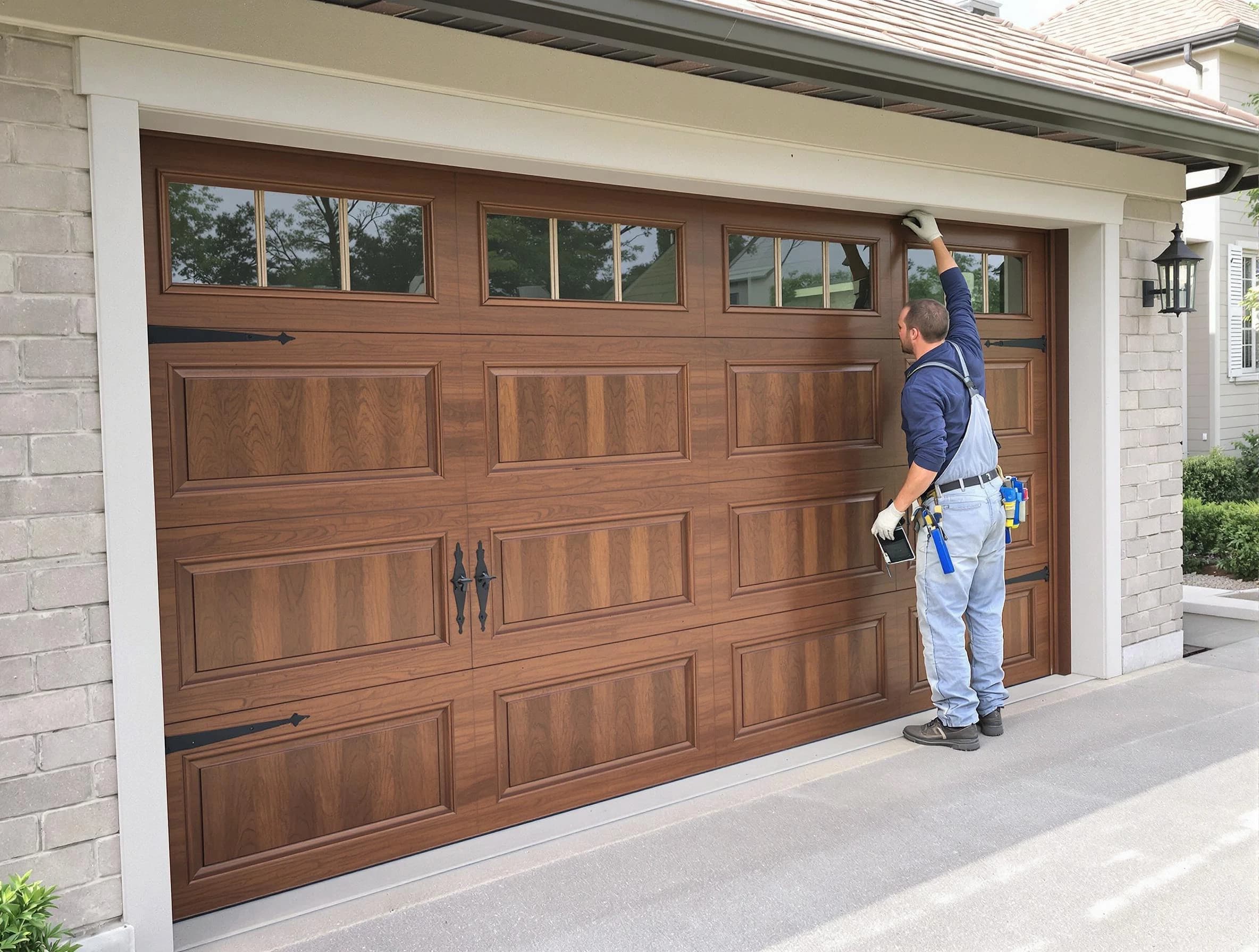 Custom garage door showcase by Hillsborough Garage Door Repair in Hillsborough