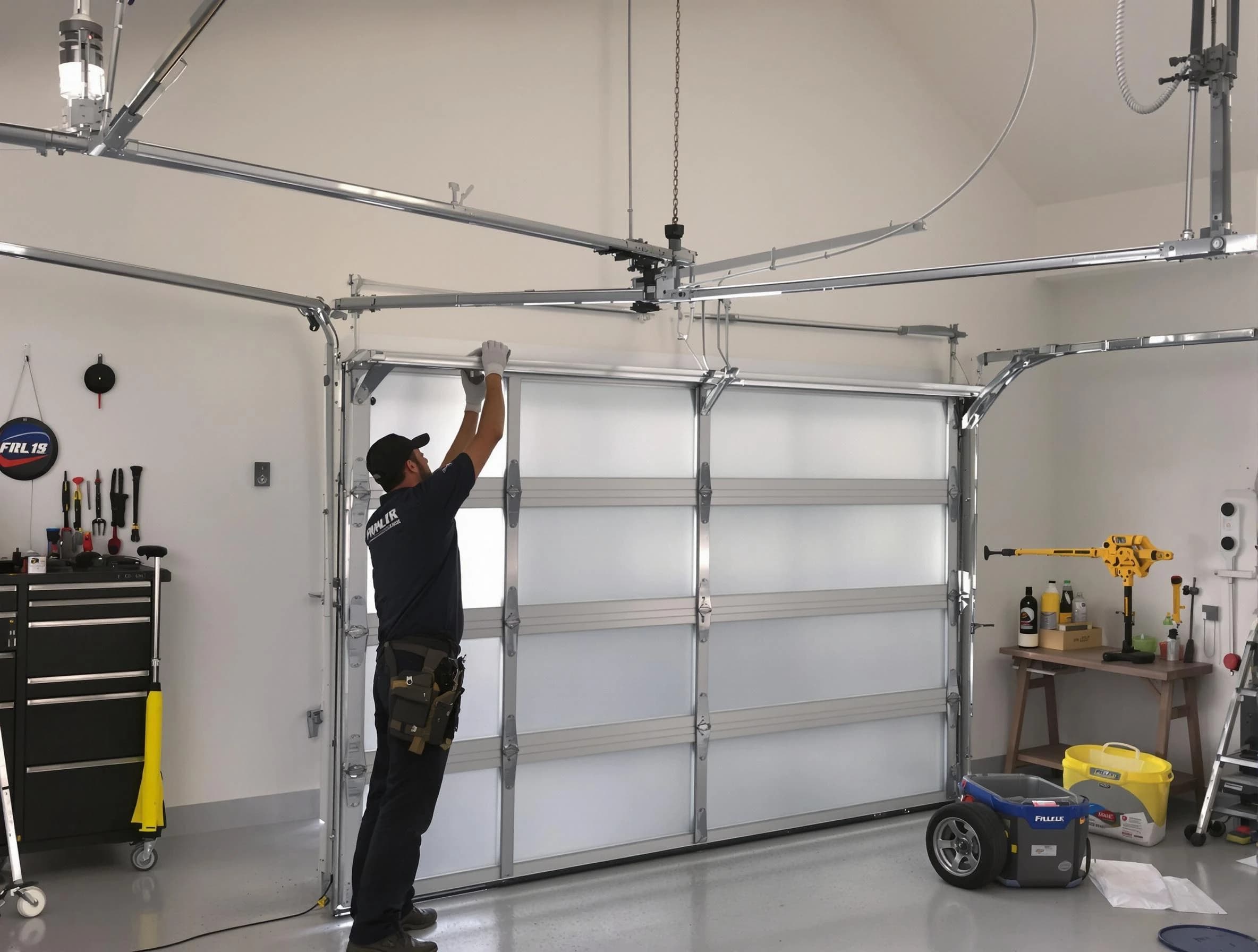 Hillsborough Garage Door Repair certified team performing precision garage door installation in Hillsborough