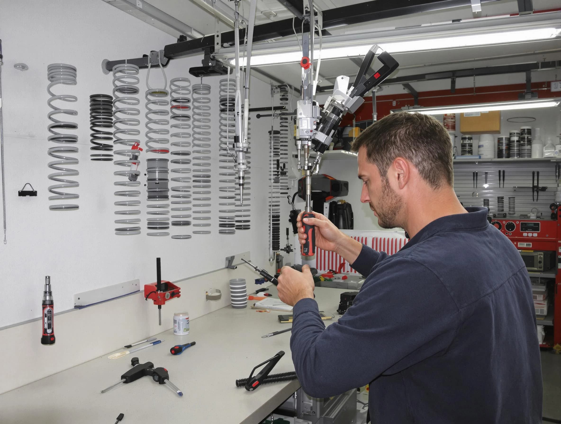 Hillsborough Garage Door Repair safety certified technician performing precision spring replacement in Hillsborough