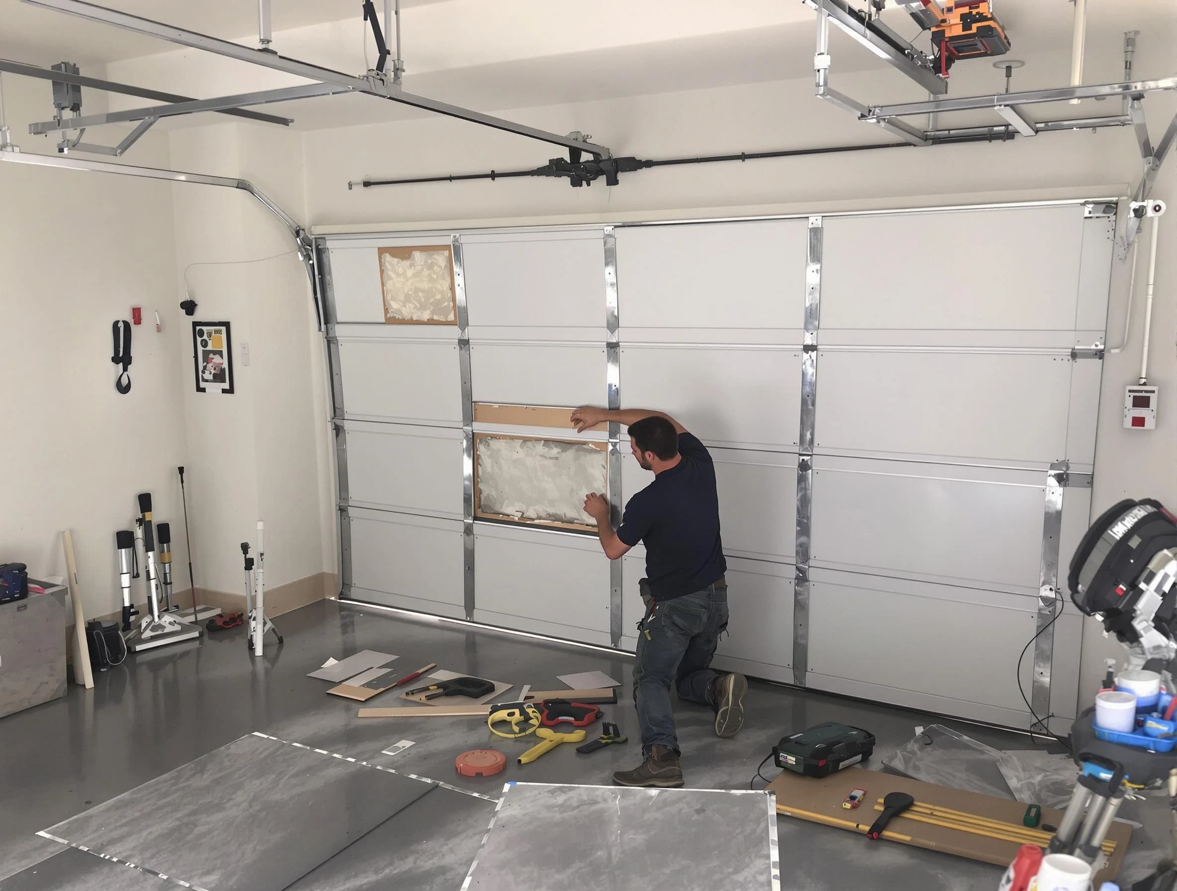 Garage Door Panel Repair in Hillsborough